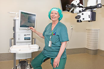 Maria Anderson, operationssjuksköterska ögonkliniken