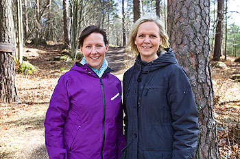 Hedvig kjellin, sjukgymnast och hennes kollega Ann Thorild