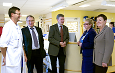 Bilden visar Socialstyrelsens besök på SÄS Borås